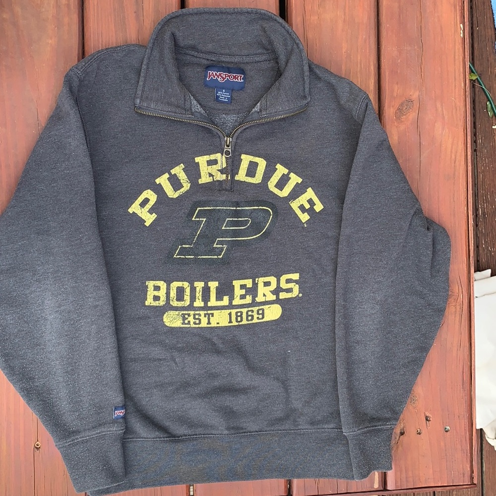 Small Purdue quarter zip. Be ready for the chilly days!